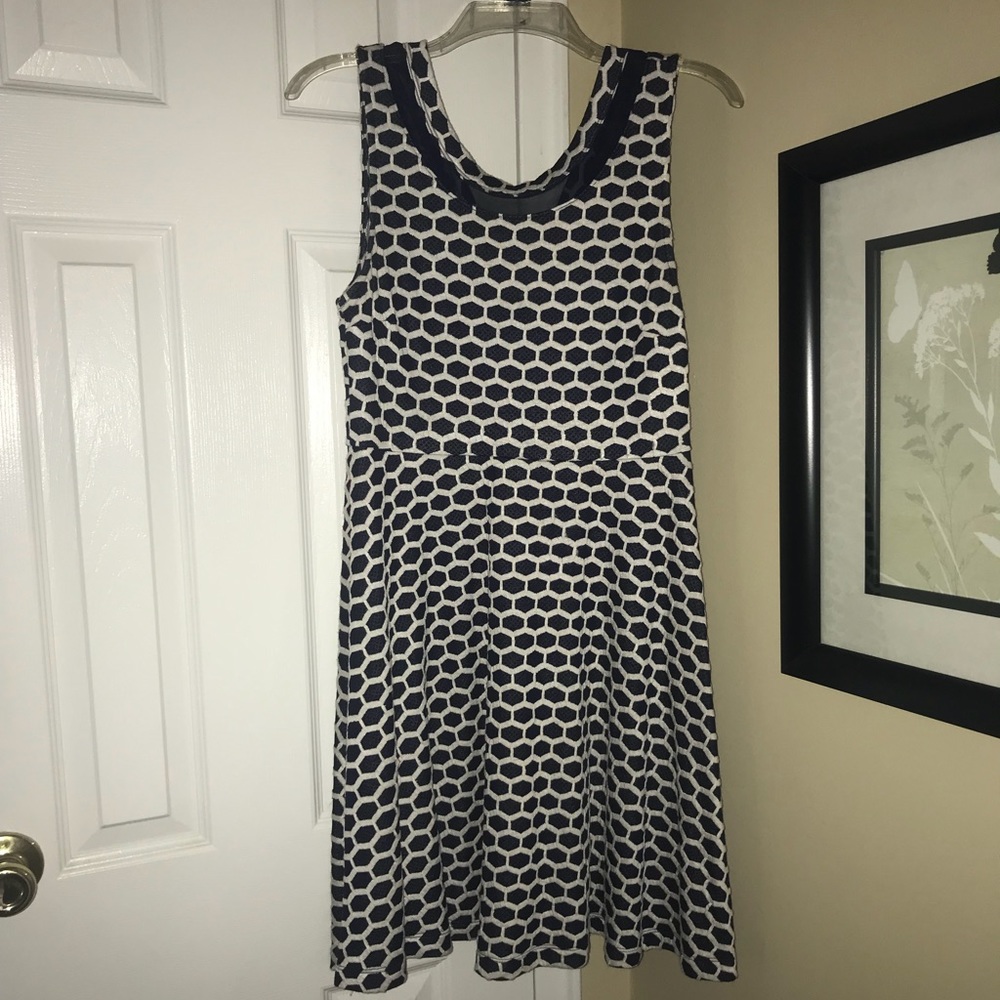 Navy blue A line dress